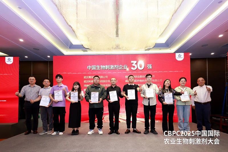 CBPC 2025｜新朝陽榮獲“2025中國生物刺激劑企業(yè)30強(qiáng)”稱號